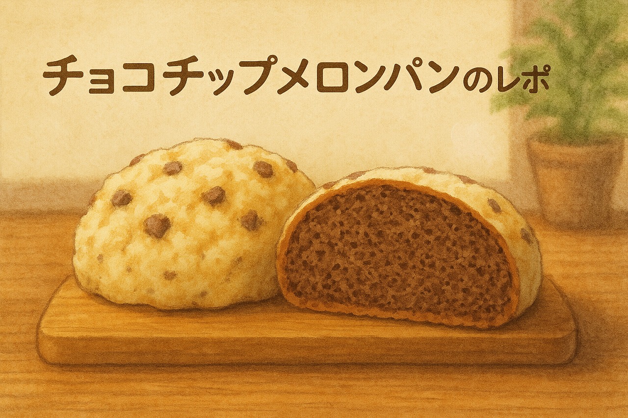 チョコチップメロンパンのレポ#4